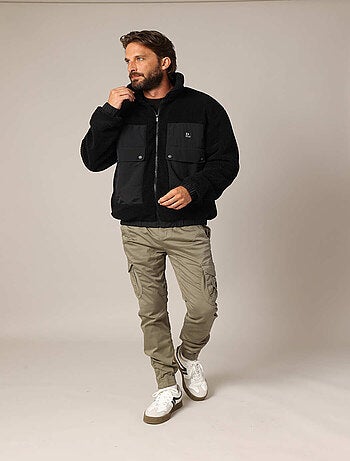Sweat-shirt polaire zippé 'Deeluxe'