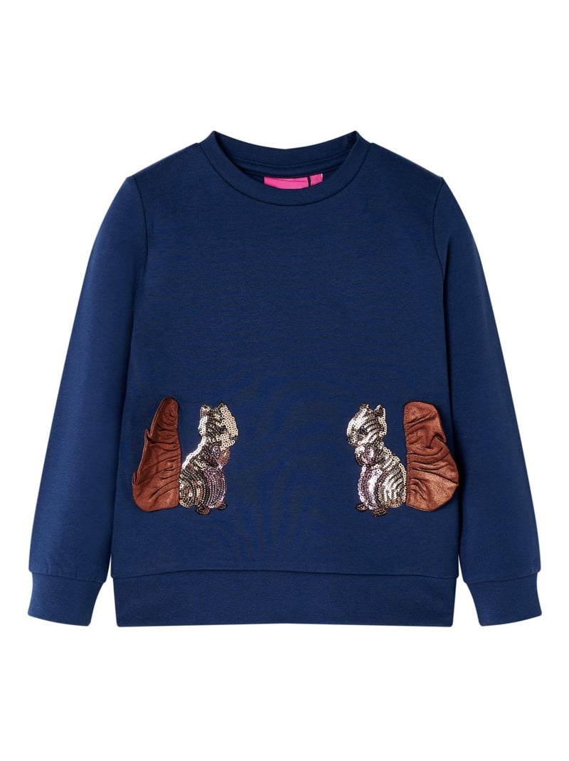Sweat-shirt Pour Enfants Coton - VidaXL Bleu - Kiabi