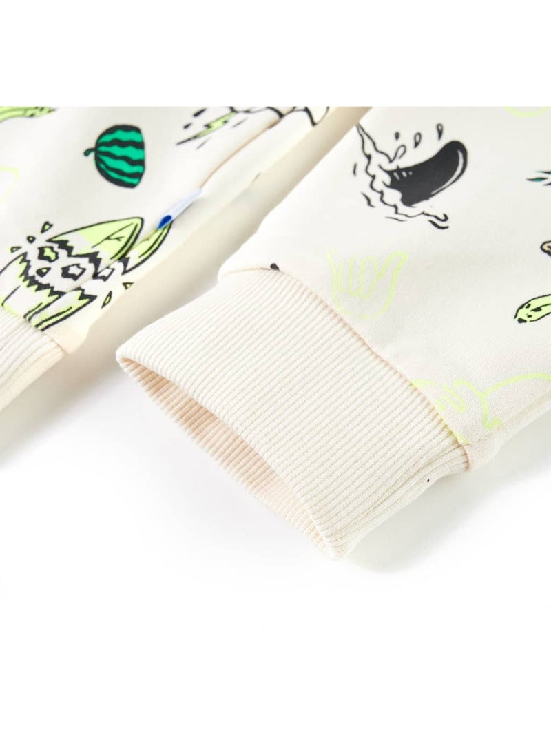 Sweat-shirt Pour Enfants Coton - VidaXL Crème - Kiabi
