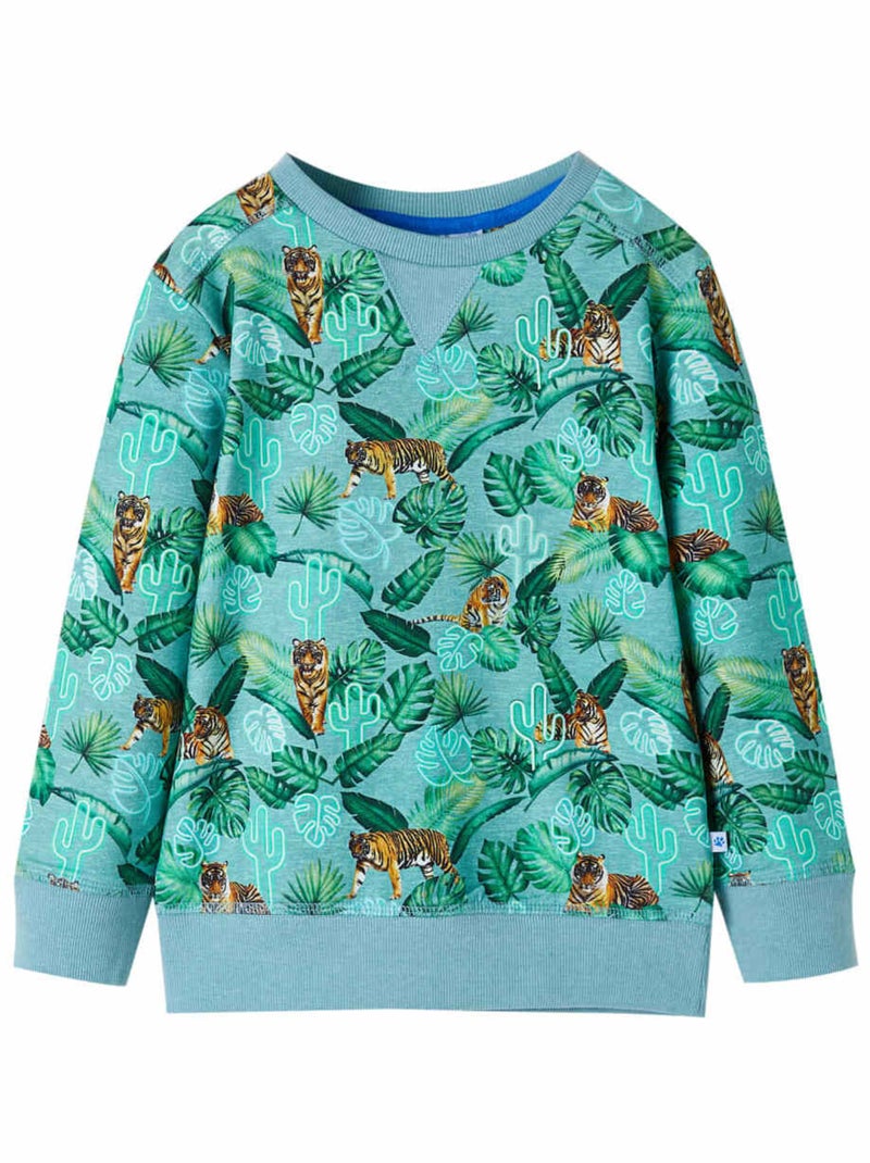 Sweat-shirt Pour Enfants Coton - VidaXL Vert - Kiabi