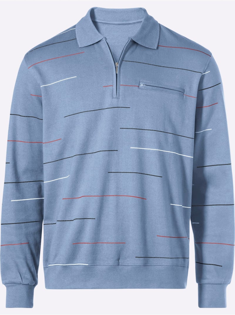 Sweat-shirt Qualité Chaude - Taille Standard - Witt Bleu - Kiabi