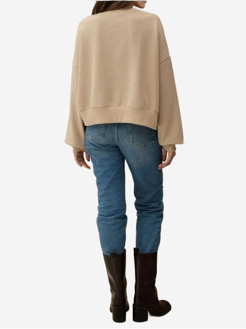 Sweat-shirt ras du cou brodé - Kiabi