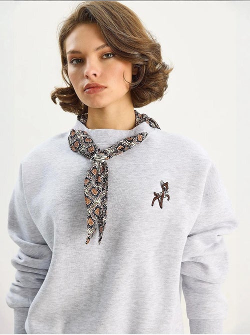 Sweat-shirt ras du cou brodé lucci - Kiabi Sweat-shirt ras du cou brodé lucci - Kiabi