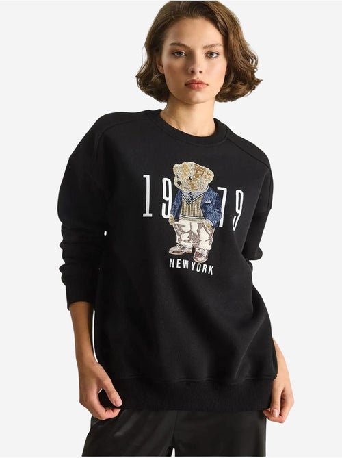 Sweat-shirt ras du cou imprimé coupe décontractée lucci - Kiabi Sweat-shirt ras du cou imprimé coupe décontractée lucci - Kiabi
