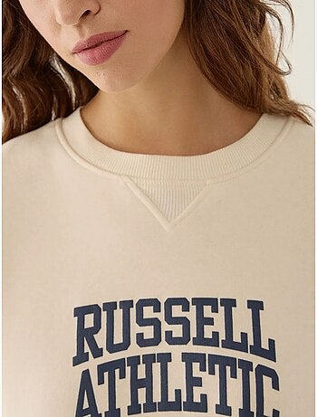 Sweat-shirt ras du cou imprimé surdimensionné