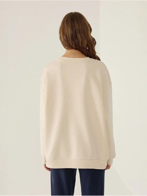 Sweat-shirt ras du cou imprimé surdimensionné - Kiabi Sweat-shirt ras du cou imprimé surdimensionné - Kiabi