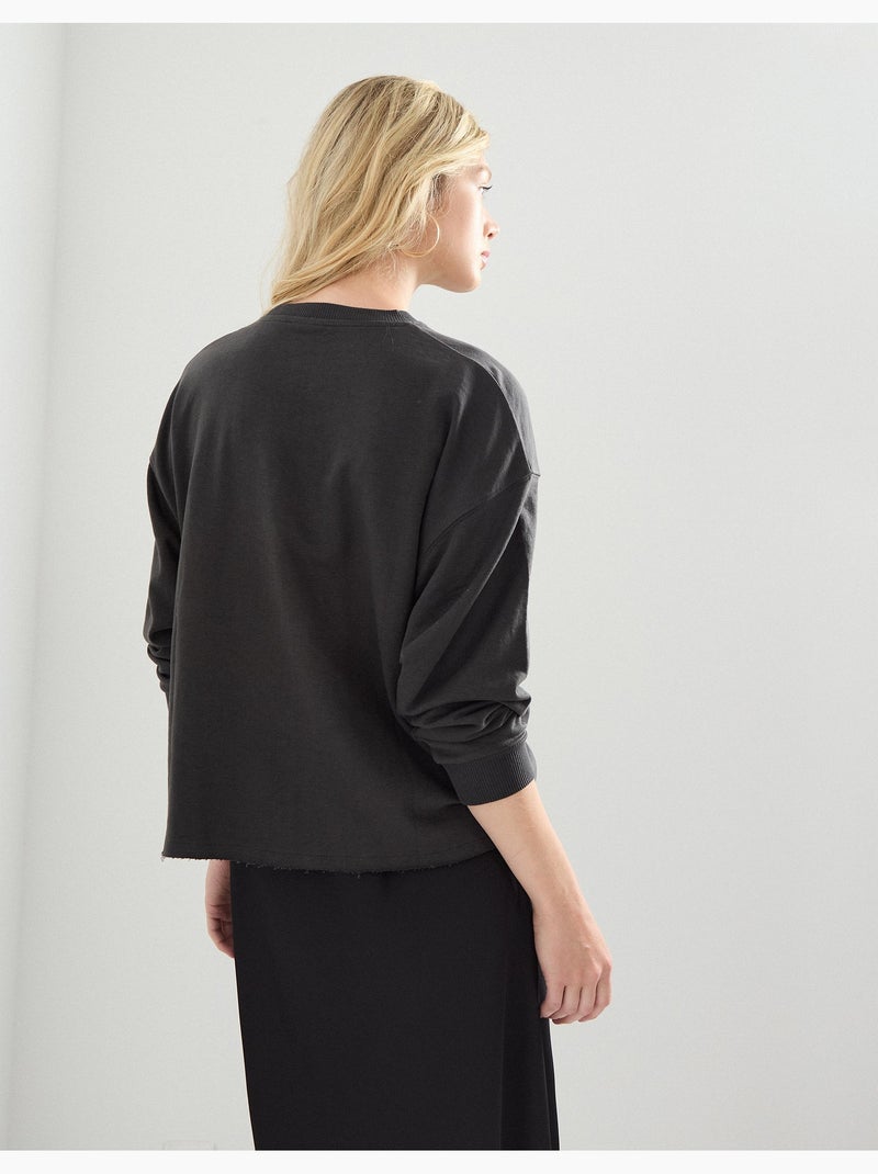 Sweat-shirt 'Snoppy', MO Fashion Gris - Kiabi