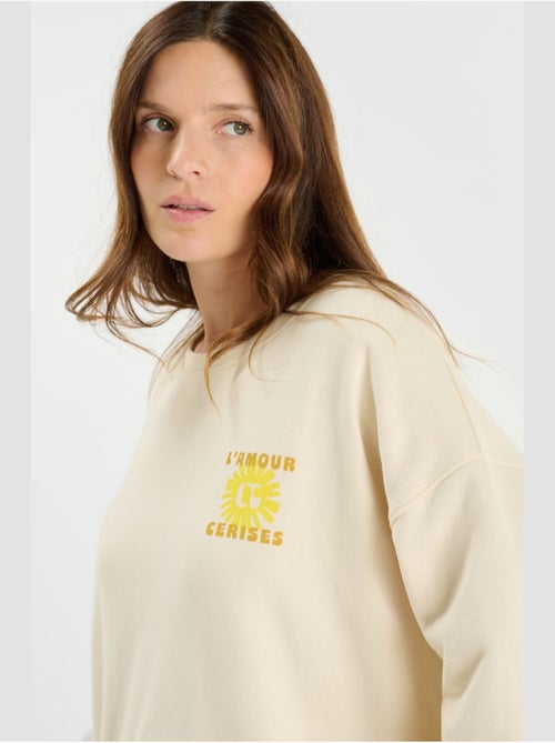 Sweat-Shirt SUNA 'Le Temps Des Cerises' - Kiabi Sweat-Shirt SUNA 'Le Temps Des Cerises' - Kiabi