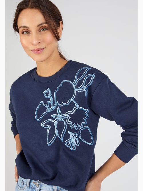 Sweat-shirt Thermolactyl en molleton - Damart - Kiabi