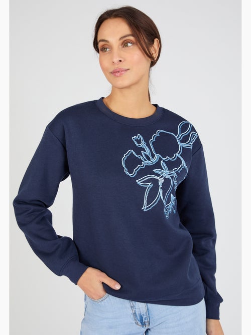 Sweat-shirt Thermolactyl en molleton - Damart - Kiabi