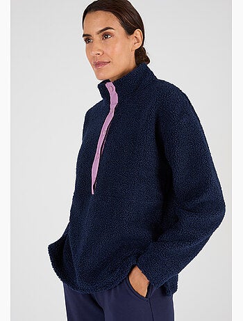 Sweat-shirt Thermolactyl maille moutonnée polaire - Happy D. by Damart