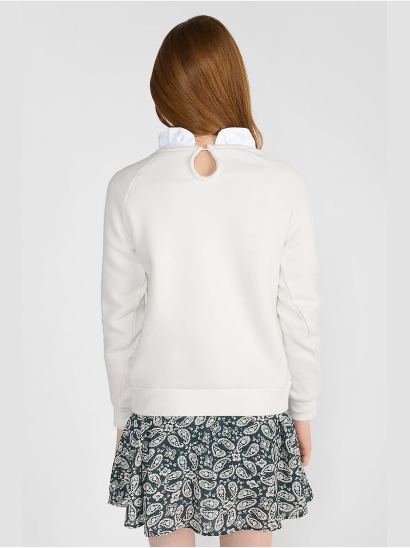 Sweat-shirt titagi 'le temps des cerises' Blanc - Kiabi