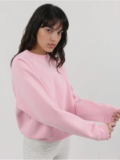 Sweat-shirt tricoté à col rond et manches longues avec détails élastiques busem - Kiabi Sweat-shirt tricoté à col rond et manches longues avec détails élastiques busem - Kiabi