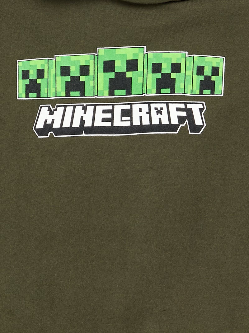 Sweat-shirt uni 'Minecraft' Vert - Kiabi