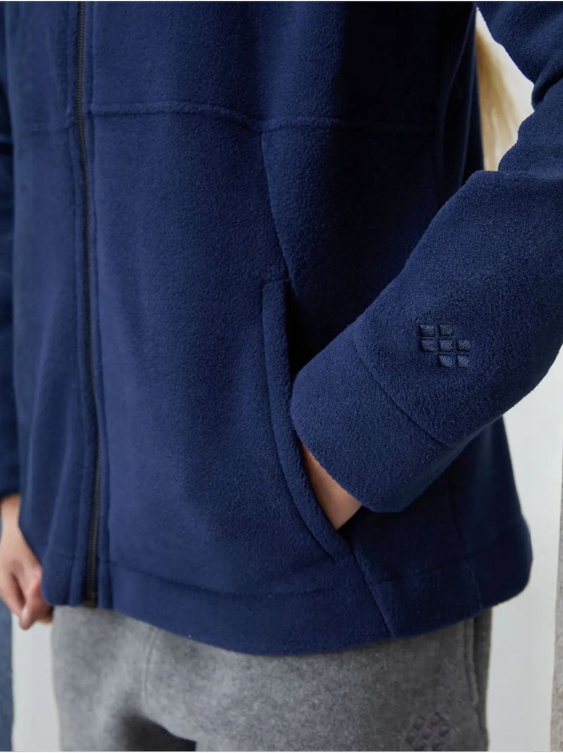 Sweat-shirt unisexe jeunesse à capuche zippé tommy Bleu marine - Kiabi
