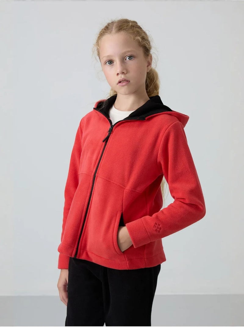 Sweat-shirt unisexe jeunesse à capuche zippé tommy Rouge - Kiabi