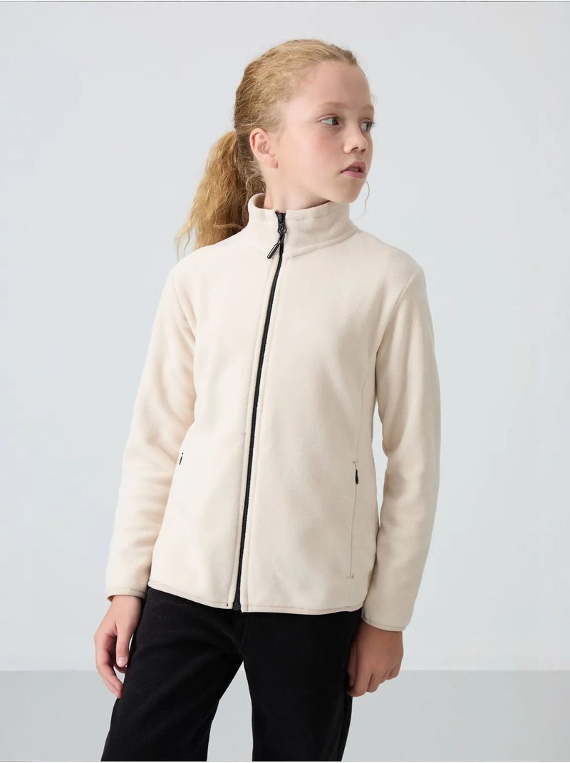 Sweat-shirt unisexe jeunesse à fermeture éclair tommy Crème - Kiabi