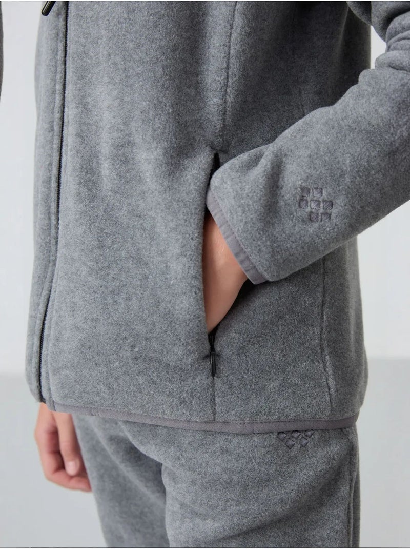 Sweat-shirt unisexe jeunesse à fermeture éclair tommy Gris - Kiabi