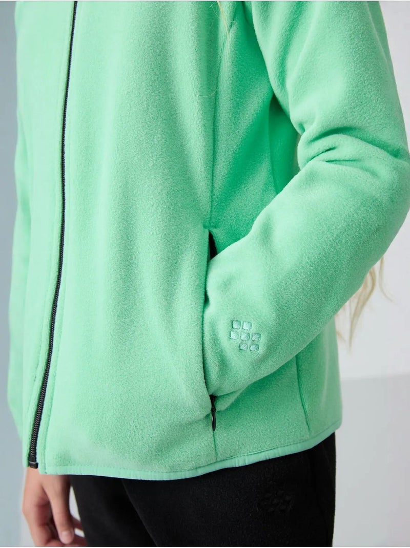Sweat-shirt unisexe jeunesse à fermeture éclair tommy Vert menthe - Kiabi