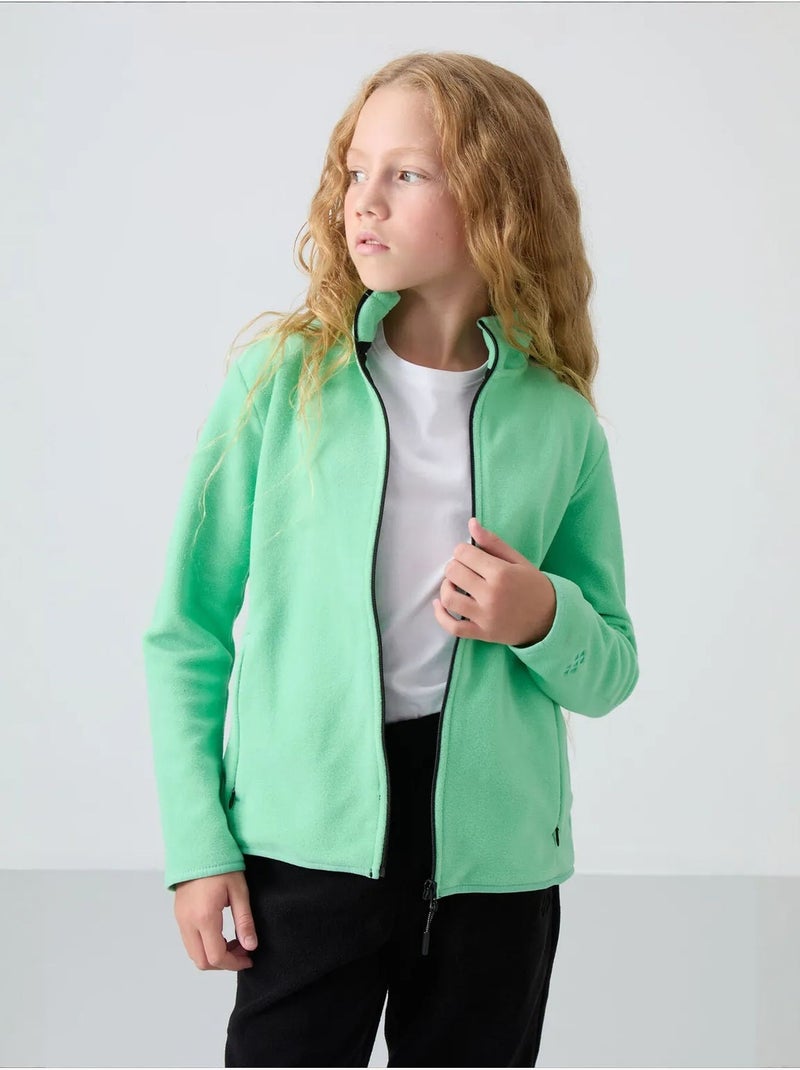 Sweat-shirt unisexe jeunesse à fermeture éclair tommy Vert menthe - Kiabi