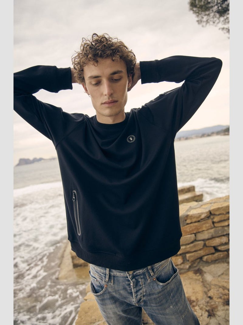 Sweat-Shirt VARESI 'Le Temps Des Cerises' Noir - Kiabi