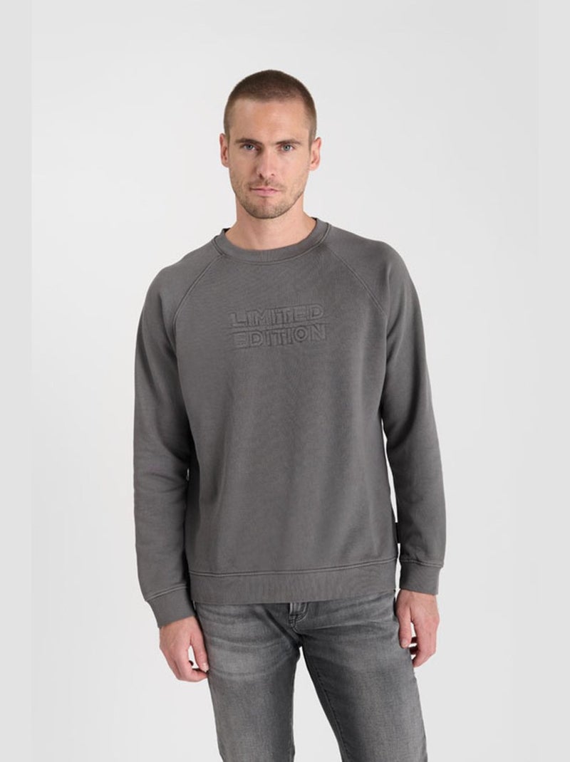 Sweat-Shirt VELABO 'Le Temps Des Cerises' Gris - Kiabi