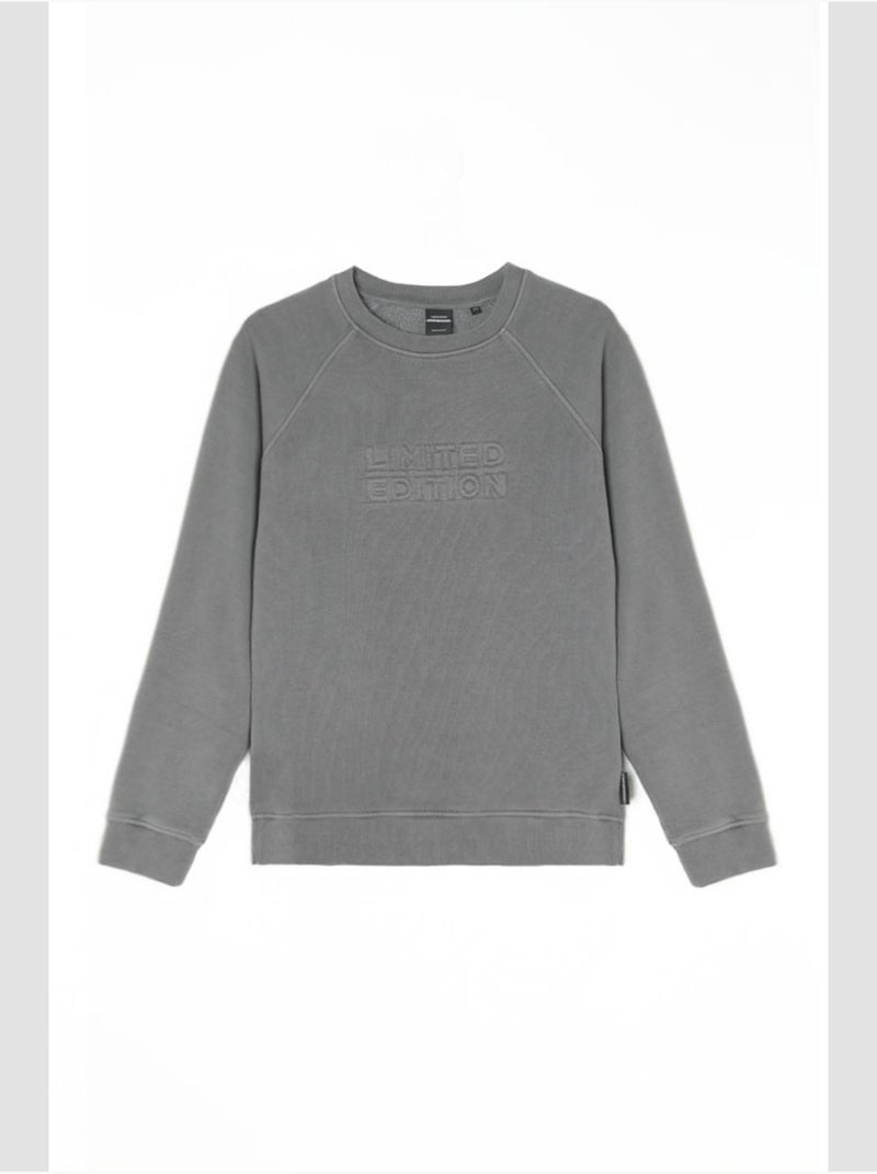 Sweat-shirt velabo 'le temps des cerises' Gris - Kiabi