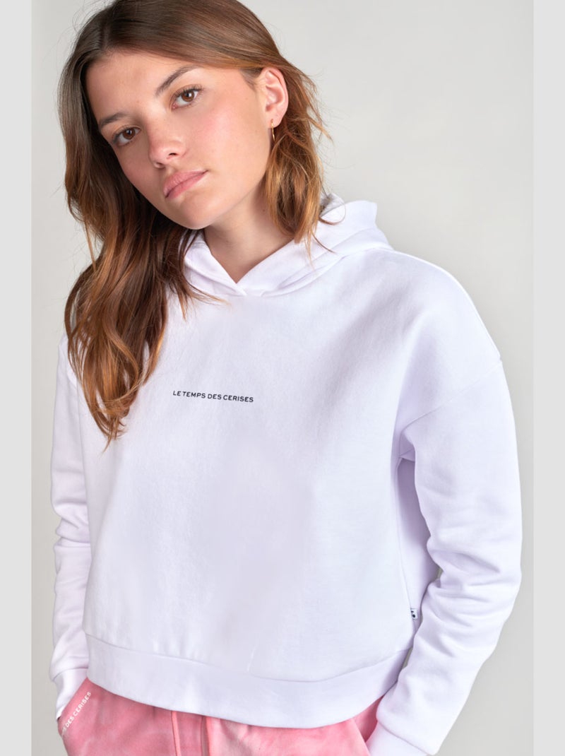 Sweat-Shirt VOLVAGI 'Le Temps Des Cerises' Blanc - Kiabi