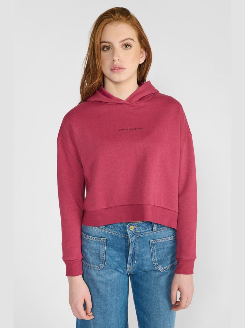Sweat-Shirt VOLVAGI 'Le Temps Des Cerises' Rose - Kiabi