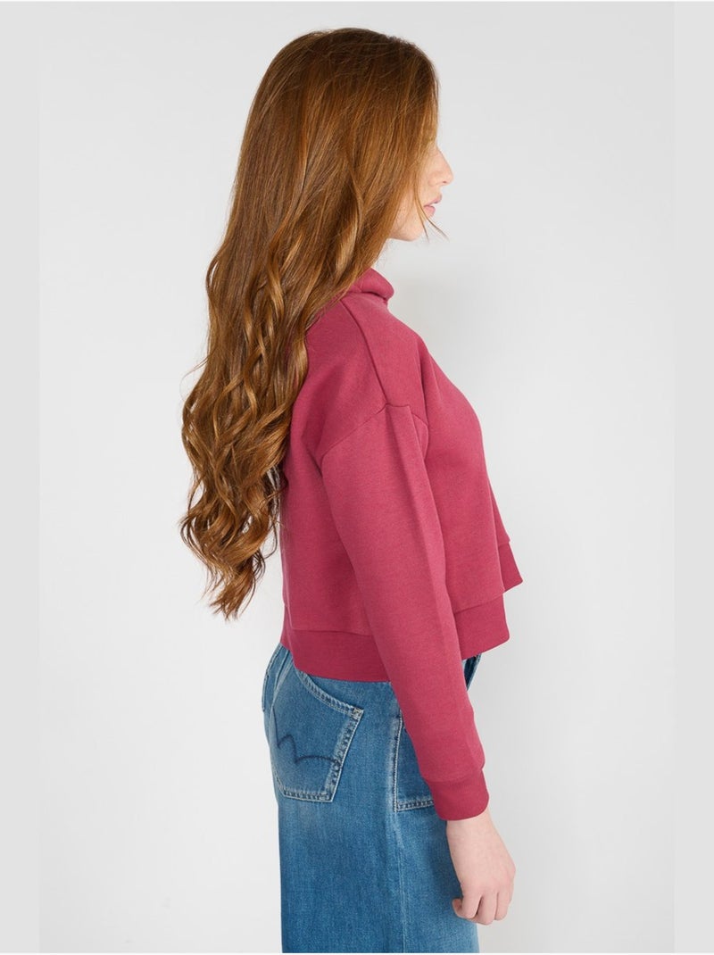 Sweat-shirt volvagi 'le temps des cerises' Rose - Kiabi