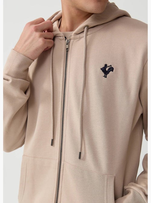 Sweat shirt zippé à capuche, kangourou - AFIBEL - Kiabi