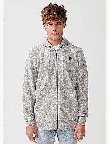 Sweat shirt zippé à capuche, kangourou - AFIBEL