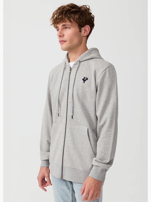 Sweat shirt zippé à capuche, kangourou - AFIBEL - Kiabi