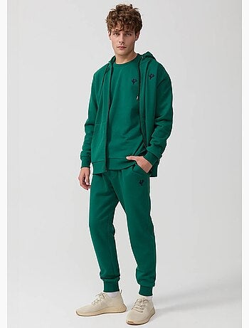 Sweat shirt zippé à capuche, kangourou