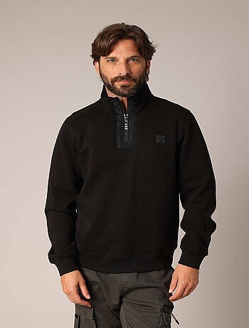 Sweat-shirt zippé à col montant 'Deeluxe'