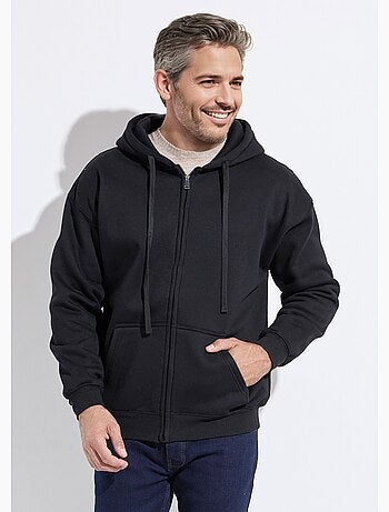 Sweat shirt zippé avec poche kangourou - AFIBEL