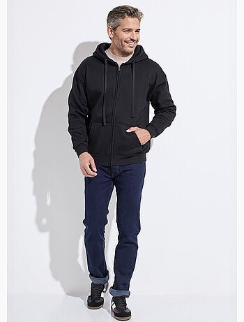 Sweat shirt zippé avec poche kangourou - AFIBEL