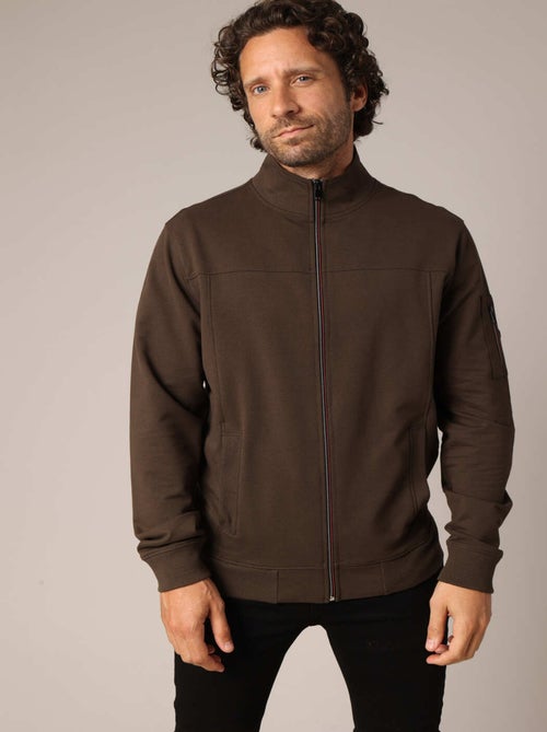 Sweat-shirt zippé décontracté et structuré 'Deeluxe' - Kiabi