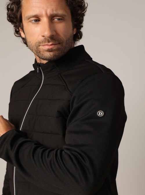 Sweat-shirt zippé matelassé à manches contrastées
 'Deeluxe' - Kiabi