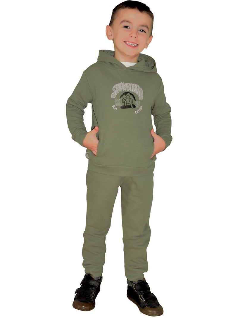 Sweat sigismond maille fantaisie manches longues Vert - Kiabi
