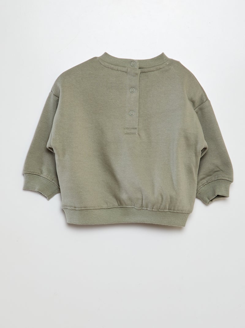 Sweat 'Simba' 'Disney' imprimé en relief Vert - Kiabi