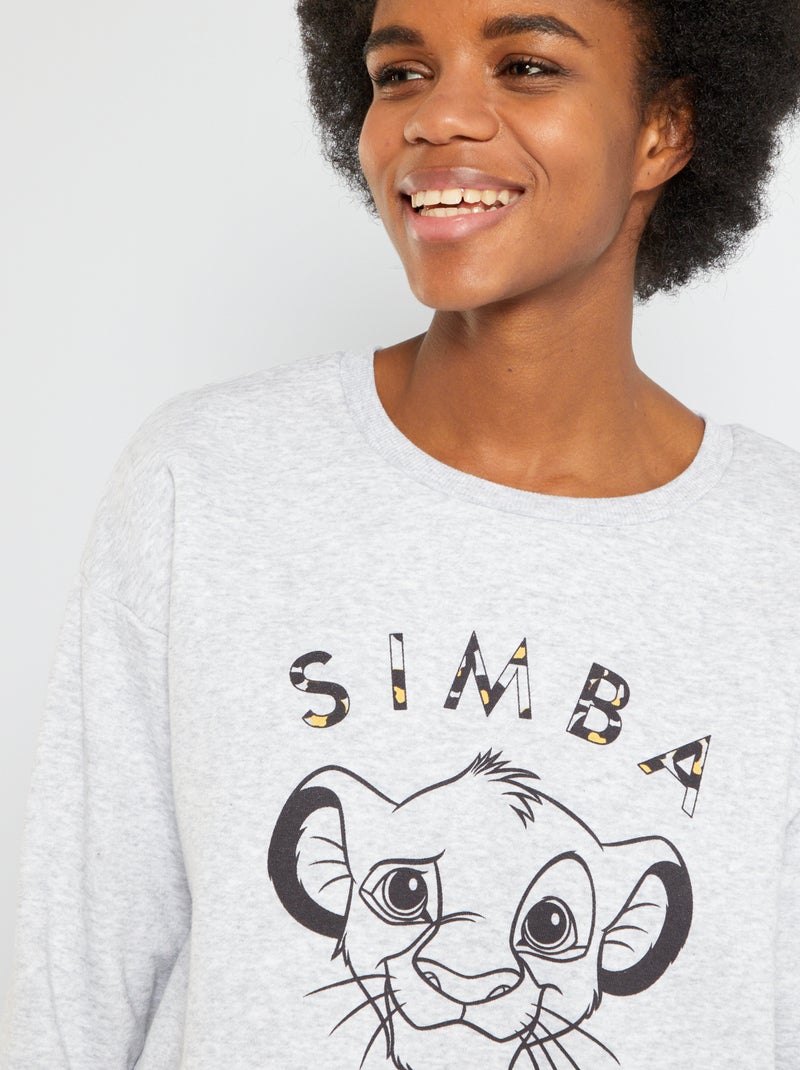 Sweat 'Simba' gris Simba - Kiabi