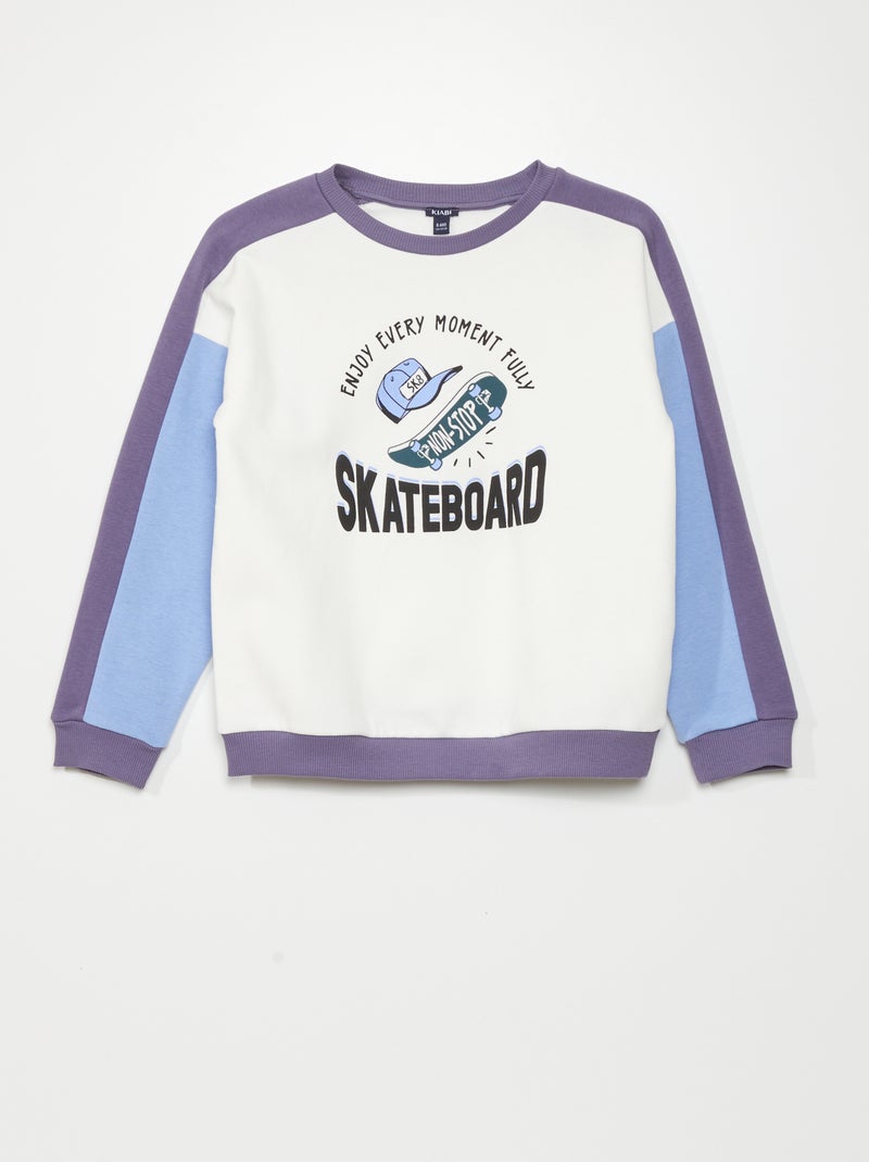 Sweat 'Skate' col rond Skate - Kiabi