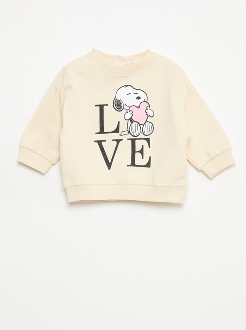 Sweat 'Snoopy' à col rond - Kiabi