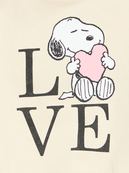 Sweat 'Snoopy' à col rond - Kiabi