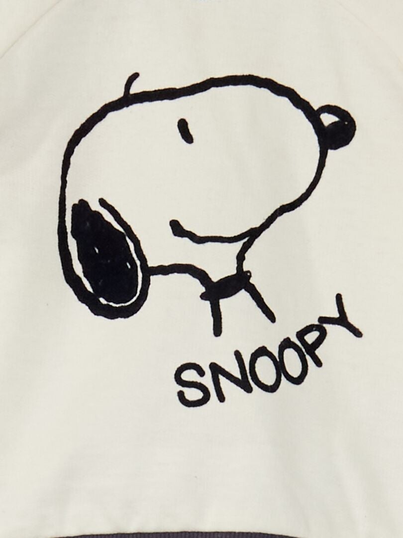 Sweatshirt Zara Snoopy Bleu Délavé - Taille M, Manches Longues, Coton, Neuf Avec étiquettes