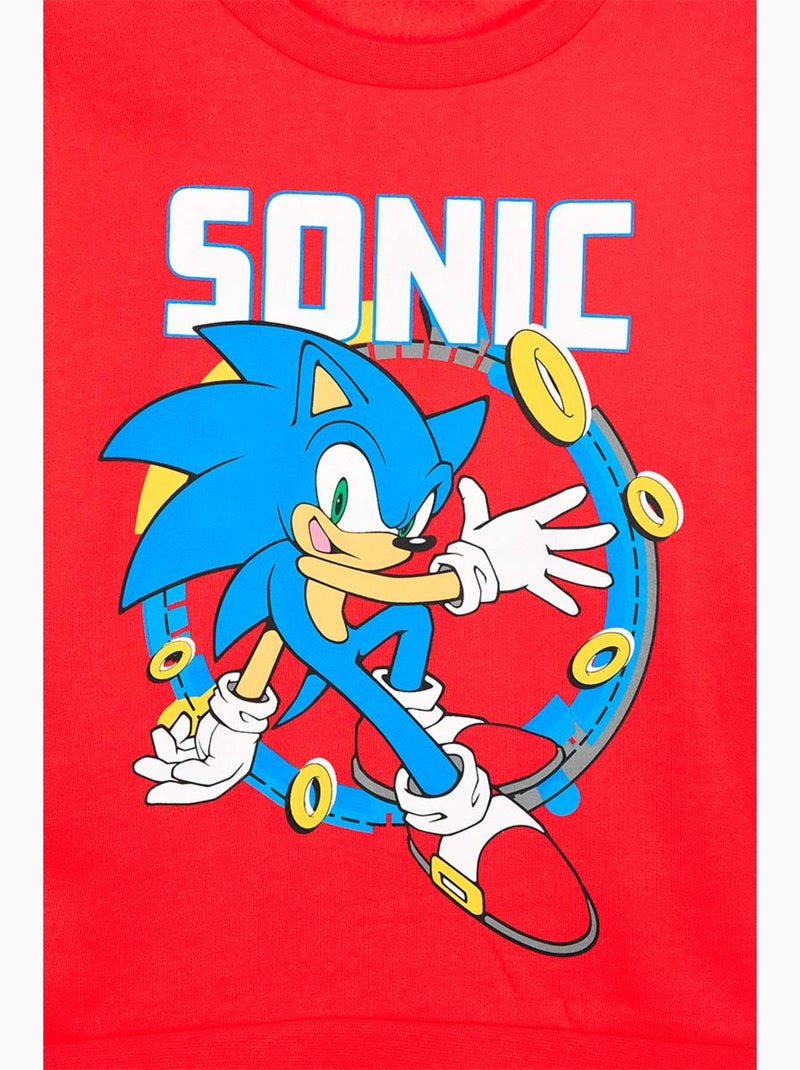 Sweat   SONIC | Licence Officielle Sonic Rouge - Kiabi