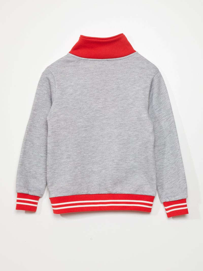 Sweat 'Spider-Man' col zippé Gris - Kiabi