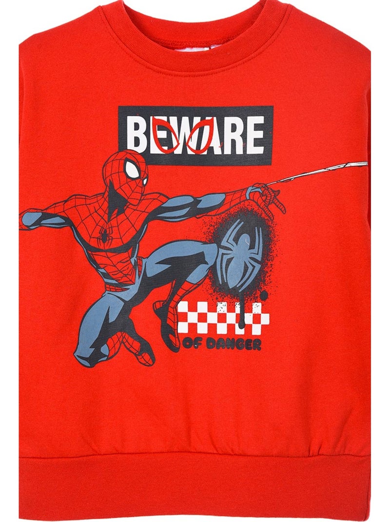 Sweat Spider-Man  | Licence Officielle Rouge - Kiabi