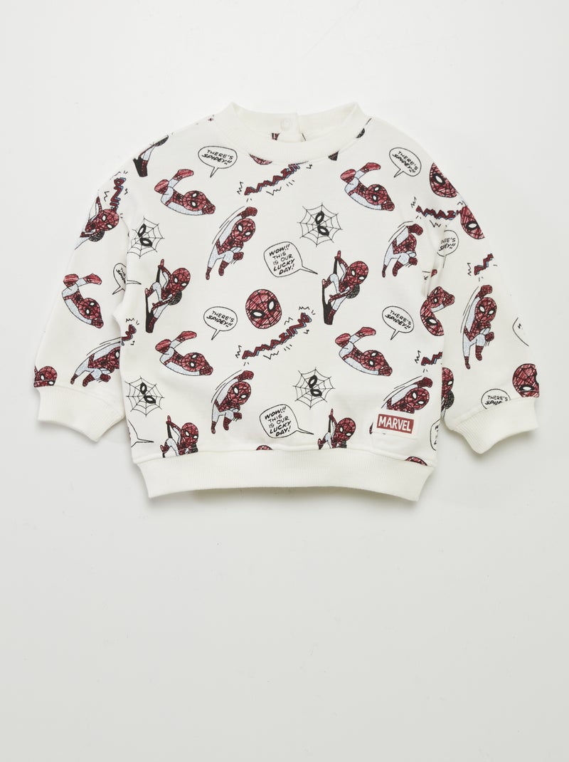 Sweat 'Spider-Man' 'Marvel' Blanc - Kiabi